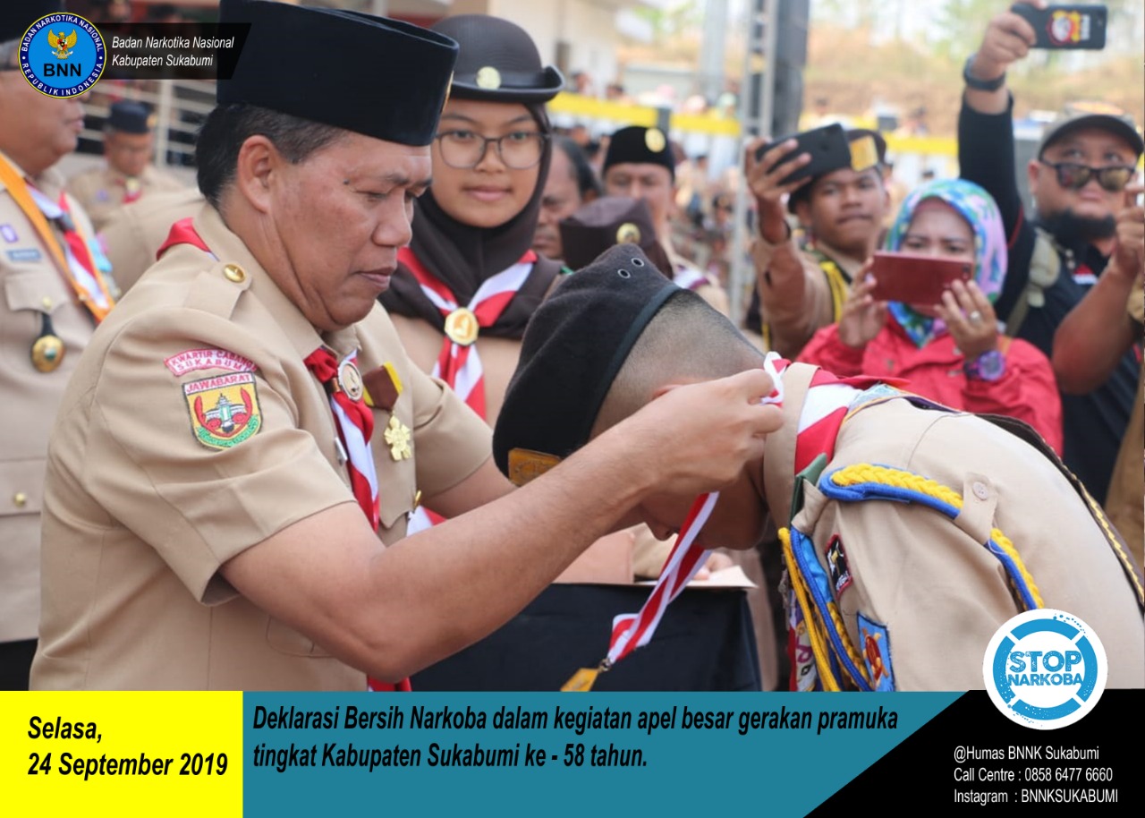 DEKLARASI ANTI NARKOBA PRAMUKA DI SUKABUMI DEKLARASI ANTI NARKOBA PRAMUKA DI SUKABUMI