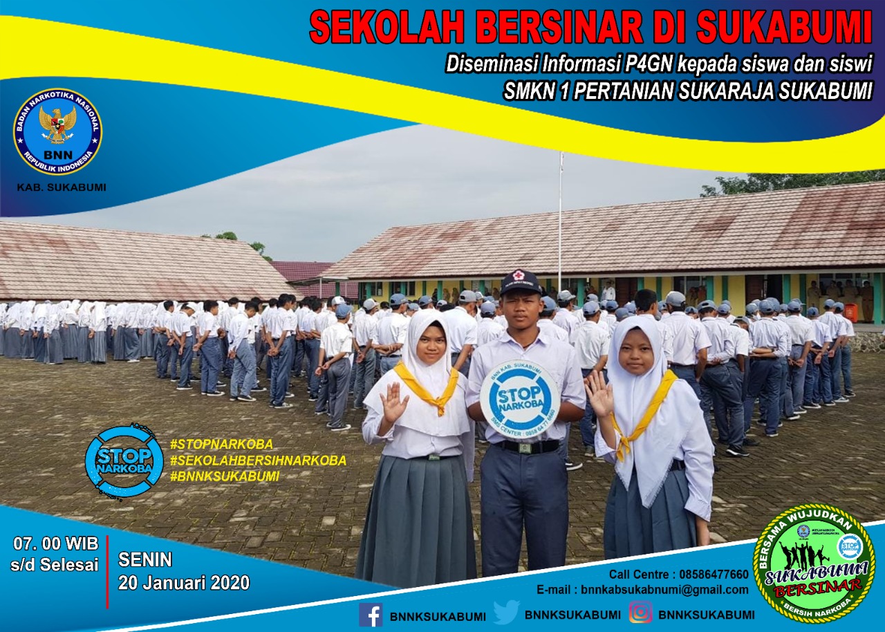 KEGIATAN RUTIN BNNK SUKABUMI SENIN PAGI KE SEKOLAH MEWUJUDKAN LINGKUNGAN PENDIDIKAN DI SUKABUMI BERSINAR (BERSIH NARKOBA). KEGIATAN RUTIN BNNK SUKABUMI SENIN PAGI KE SEKOLAH MEWUJUDKAN LINGKUNGAN PENDIDIKAN DI SUKABUMI BERSINAR (BERSIH NARKOBA).