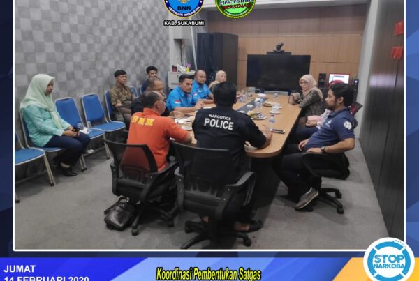 Koordinasi Pembentukan Satgas Pengawasan Obat - obatan di Wilayah Hukum Kabupaten Sukabumi.