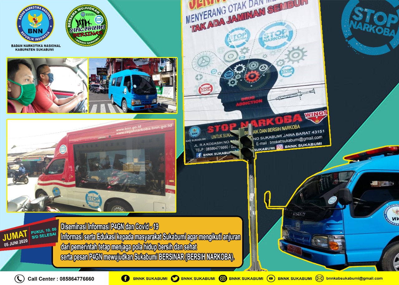 DISEMINASI INFORMASI P4GN DAN COVID - 19 MELALUI MOBIL PENCEGAHAN BNN DISEMINASI INFORMASI P4GN DAN COVID - 19 MELALUI MOBIL PENCEGAHAN BNN