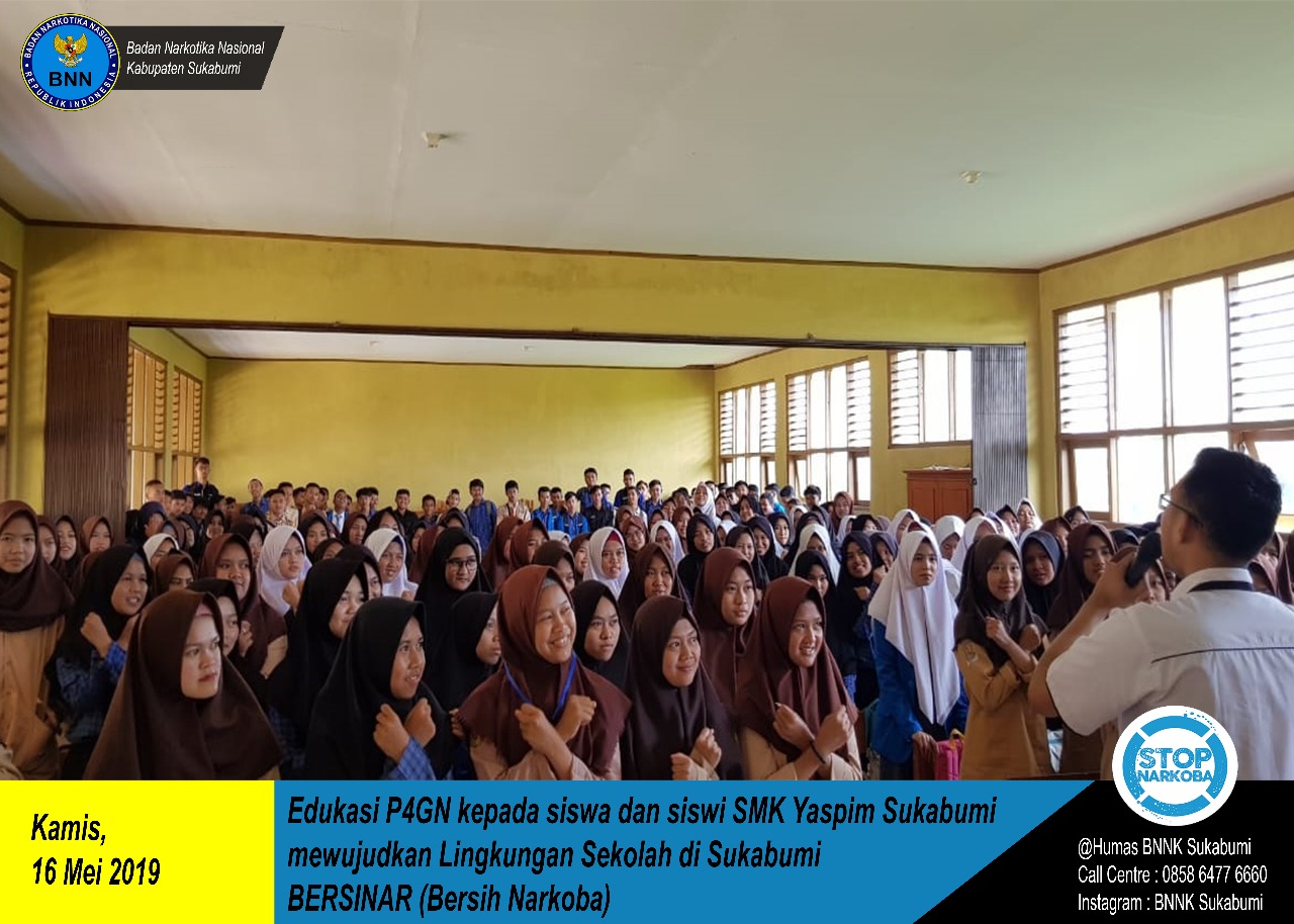 DISEMINASI INFORMASI INFORMASI P4GN DI LINGKUNGAN PENDIDIKAN SMK YASPIM SUKABUMI