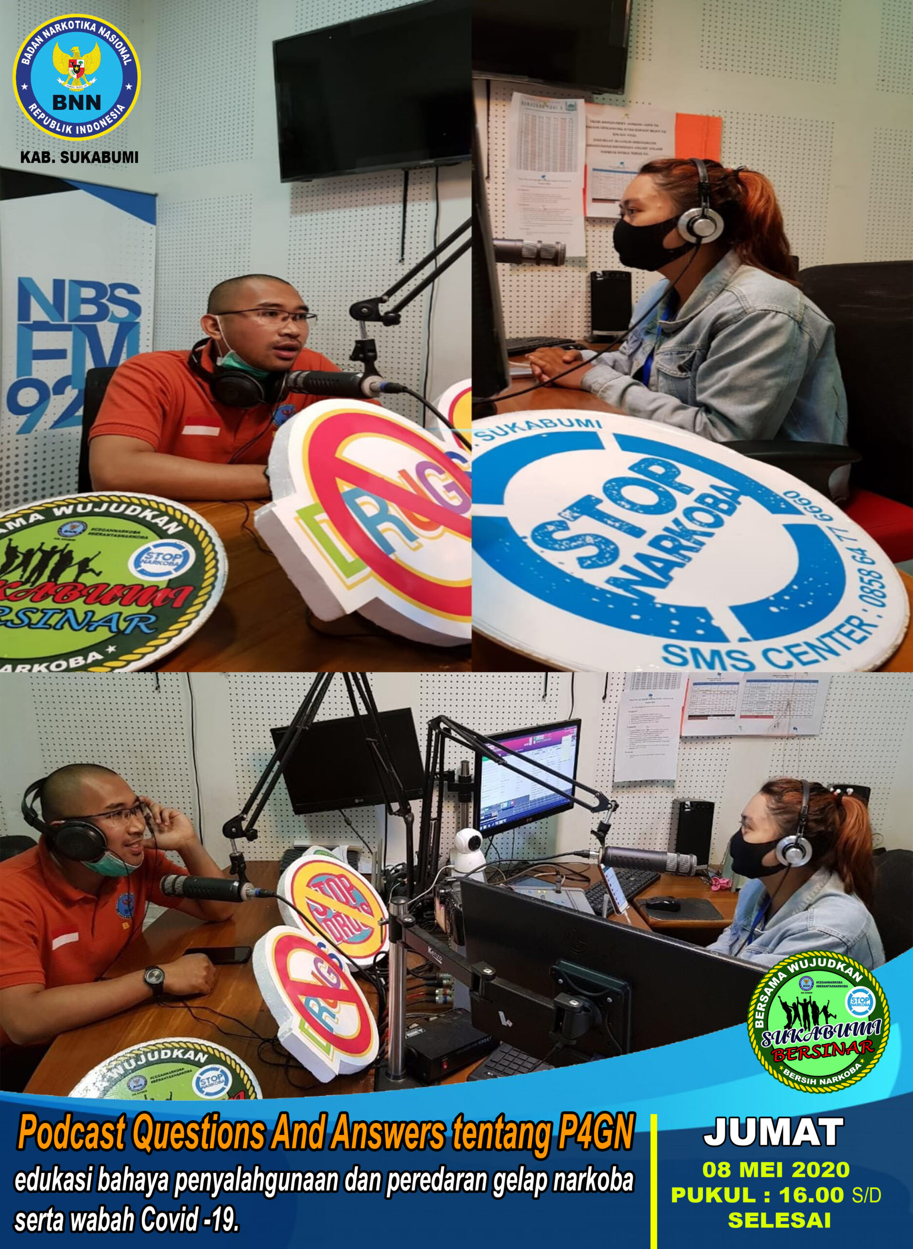 Podcast interaktif Questions and Anwers tentang P4GN dan Covid - 19
