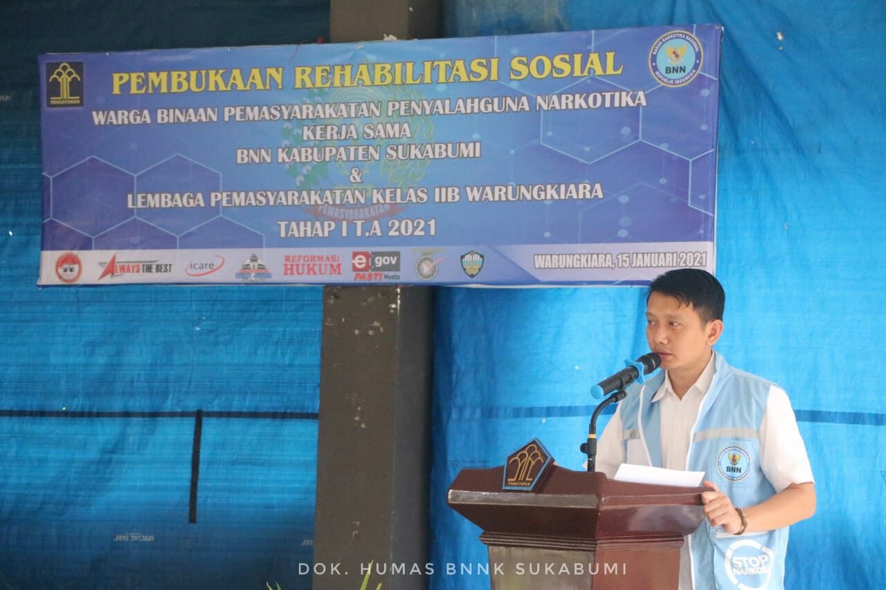 Rehabilitasi Sosial BNNK Sukabumi dengan Lapas BERSINAR Kelas II B Warung Kiara Sukabumi