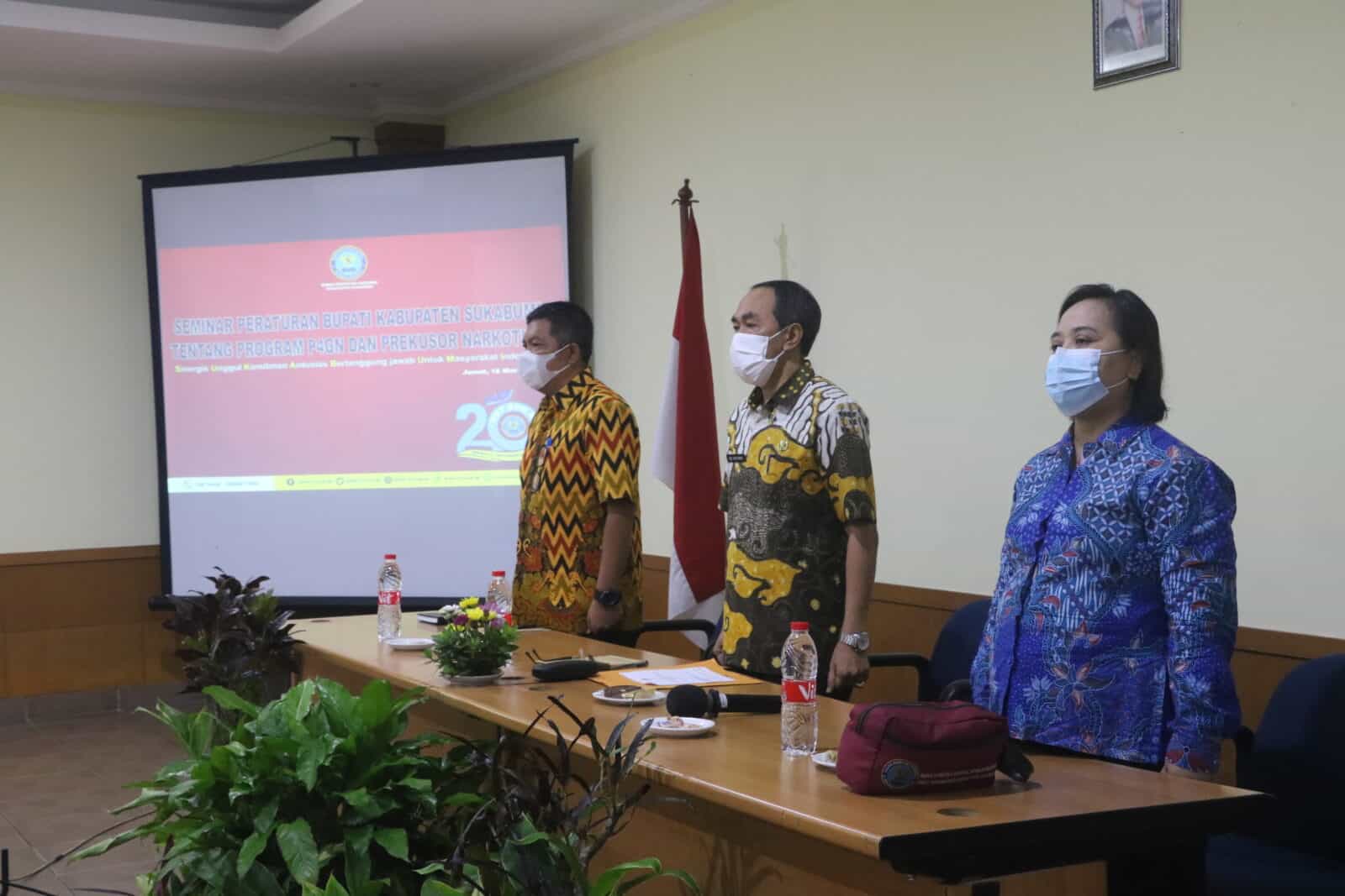 Seminar peraturan Bupati Kabupaten Sukabumi tentang program P4GN dan Prekusor Narkotika