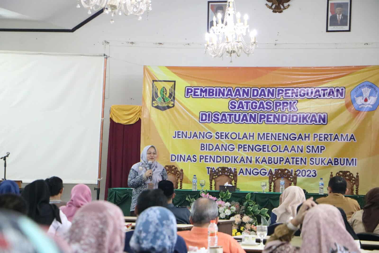 Undang Ratusan Wakasek Kesiswaan SMP, BNNK Sukabumi Gelar Diseminasi Informasi P4GN