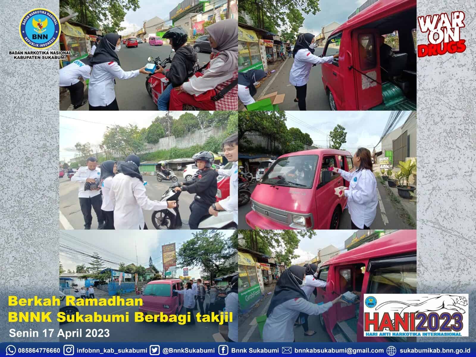 Berkah Ramadhan BNNK Sukabumi Berbagi takjil Berkah Ramadhan BNNK Sukabumi Berbagi takjil