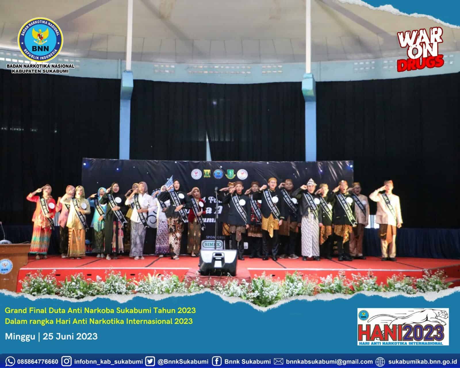 Momentum HANI 2023 BNNK SUKABUMI GELAR DUTA ANTI NARKOBA 2023 PERCEPATAN SUKABUMI BERSINAR Momentum HANI 2023 BNNK SUKABUMI GELAR DUTA ANTI NARKOBA 2023 PERCEPATAN SUKABUMI BERSINAR