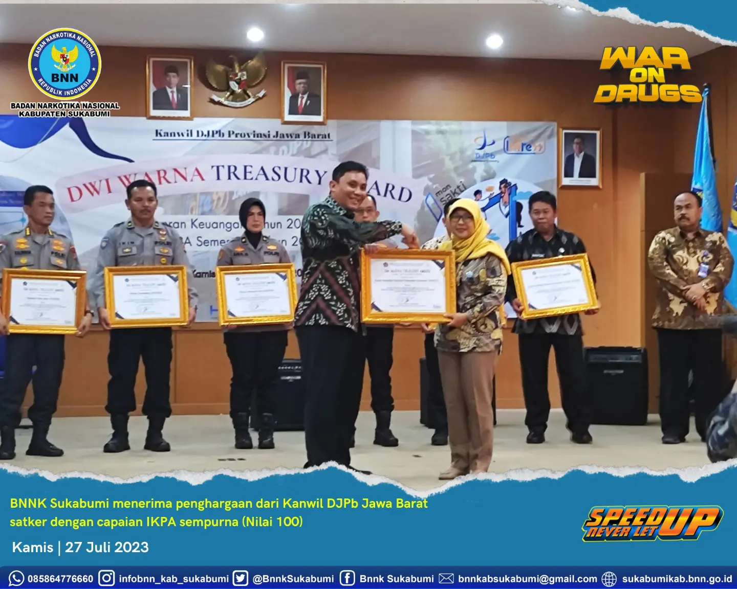 BNNK SUKABUMI MENERIMA PENGHARGAAN DARI KANWIL DPJB JABAR BNNK SUKABUMI MENERIMA PENGHARGAAN DARI KANWIL DPJB JABAR