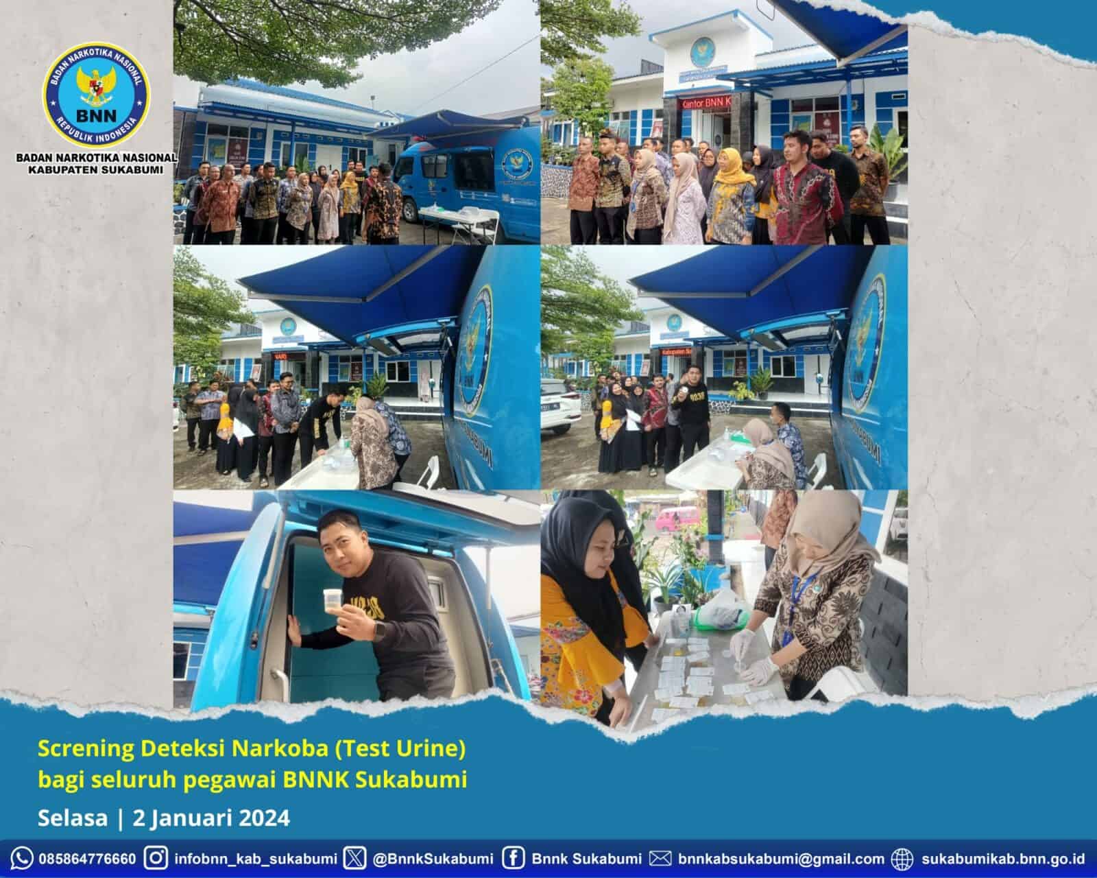 BNNK SUKABUMI TEST URINE SELURUH PEGAWAINYA BNNK SUKABUMI TEST URINE SELURUH PEGAWAINYA !! SIMAK HASILNYA