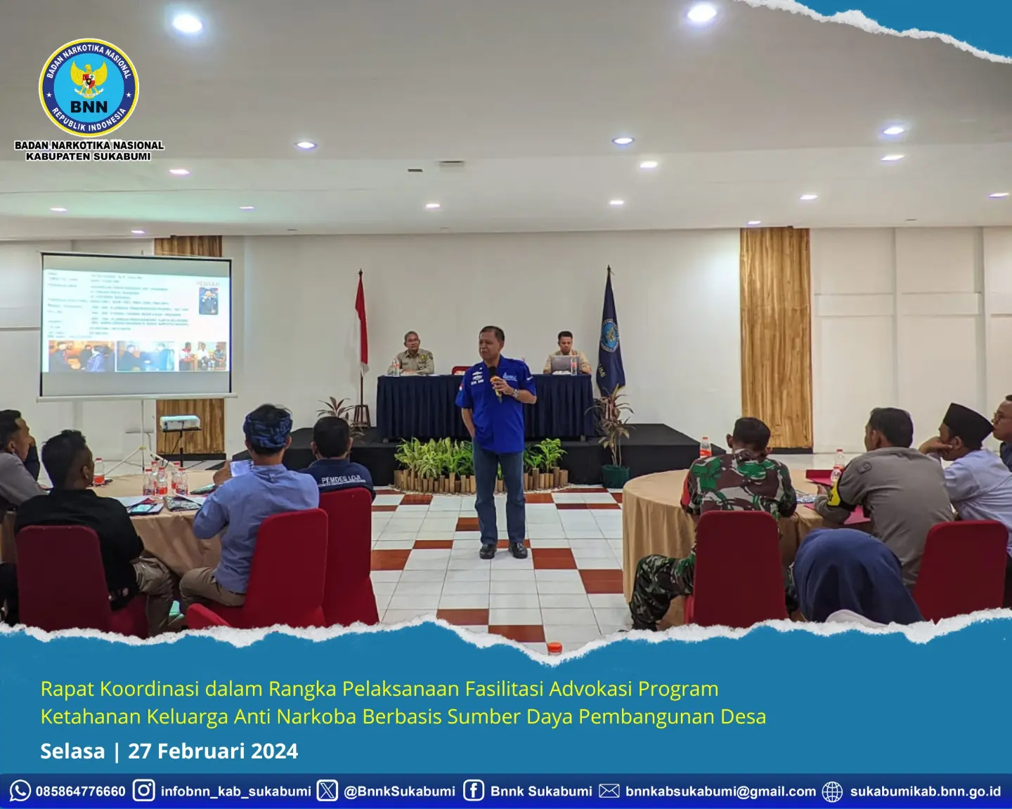 Rapat Koordinasi dalam Rangka Pelaksanaan Fasilitasi Advokasi Program Ketahanan Keluarga Anti Narkoba Berbasis Sumber Daya Pembangunan Desa Konsep Otomatis