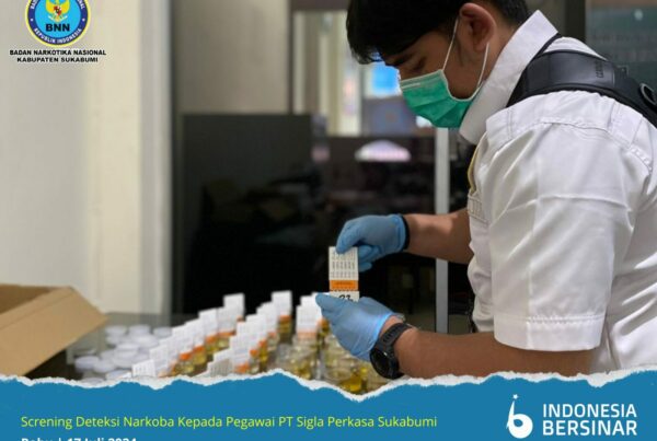 BNNK SUKABUMI TEST URINE PULUHAN PEGAWAI PT SILGA PERKASA