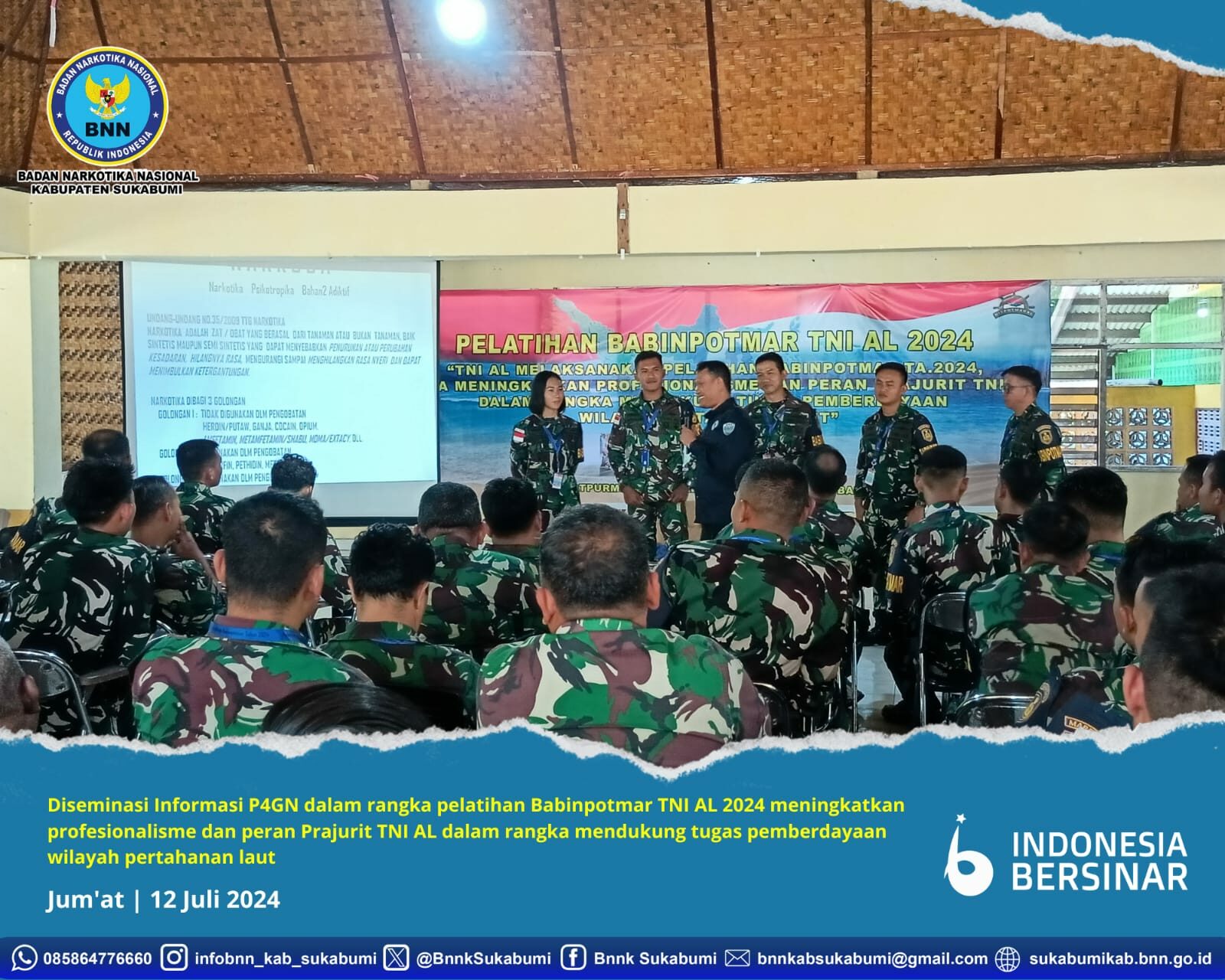 BNNK SUKABUMI GENCARKAN DISEMINASI INFORMASI P4GN DI SEMUA KALANGAN BNNK SUKABUMI GENCARKAN DISEMINASI INFORMASI P4GN DI SEMUA KALANGAN