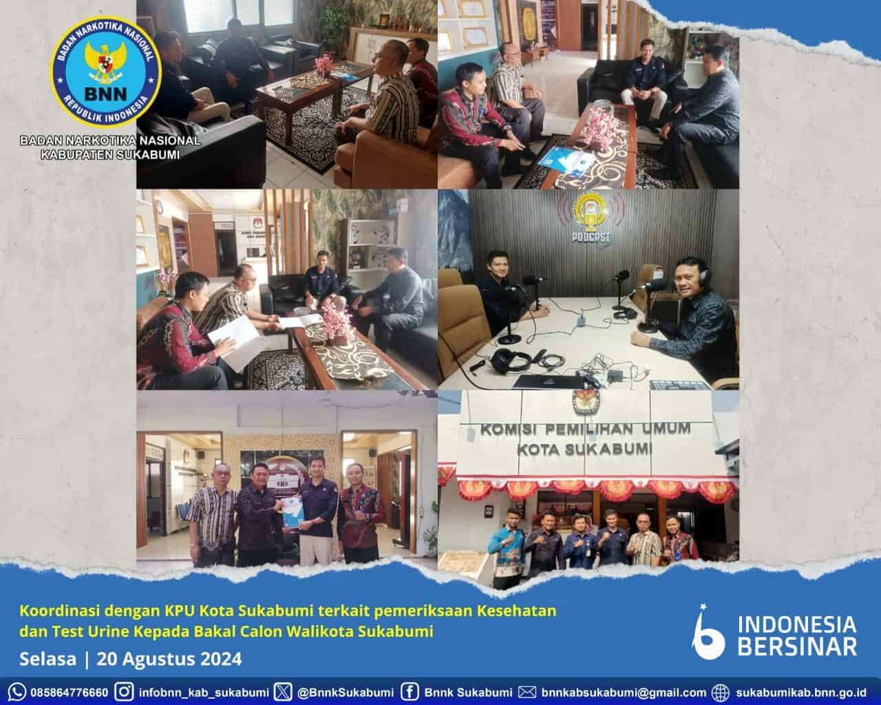 BNNK SUKABUMI DAN KPU KOTA SUKABUMI SIAP KOLABORASI TEST URINE BAKAL CALON WALIKOTA SUKABUMI BNNK SUKABUMI DAN KPU KOTA SUKABUMI SIAP KOLABORASI TEST URINE BAKAL CALON WALIKOTA SUKABUMI