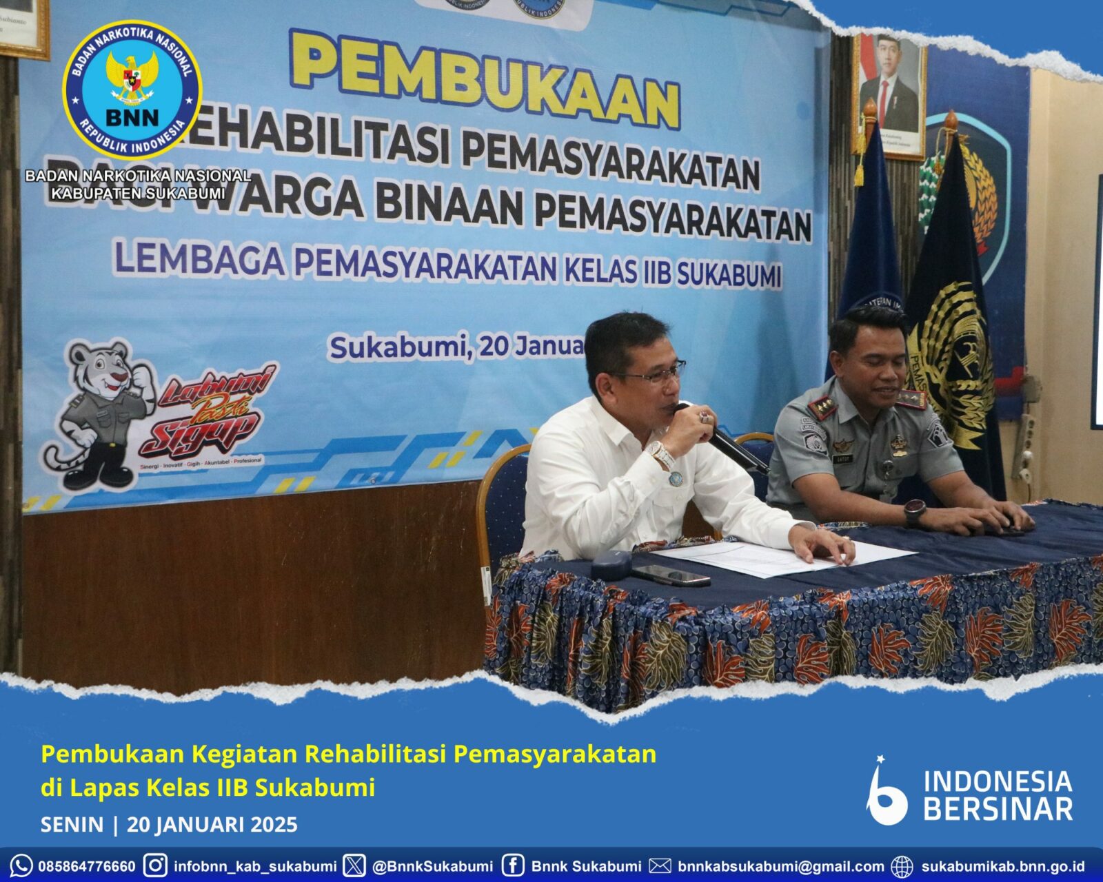 BNNK SUKABUMI DENGAN LAPAS KELAS IIB SUKABUMI BUKA PROGRAM REHABILITASI DALAM LAPAS BNNK SUKABUMI DENGAN LAPAS KELAS IIB SUKABUMI BUKA PROGRAM REHABILITASI DALAM LAPAS