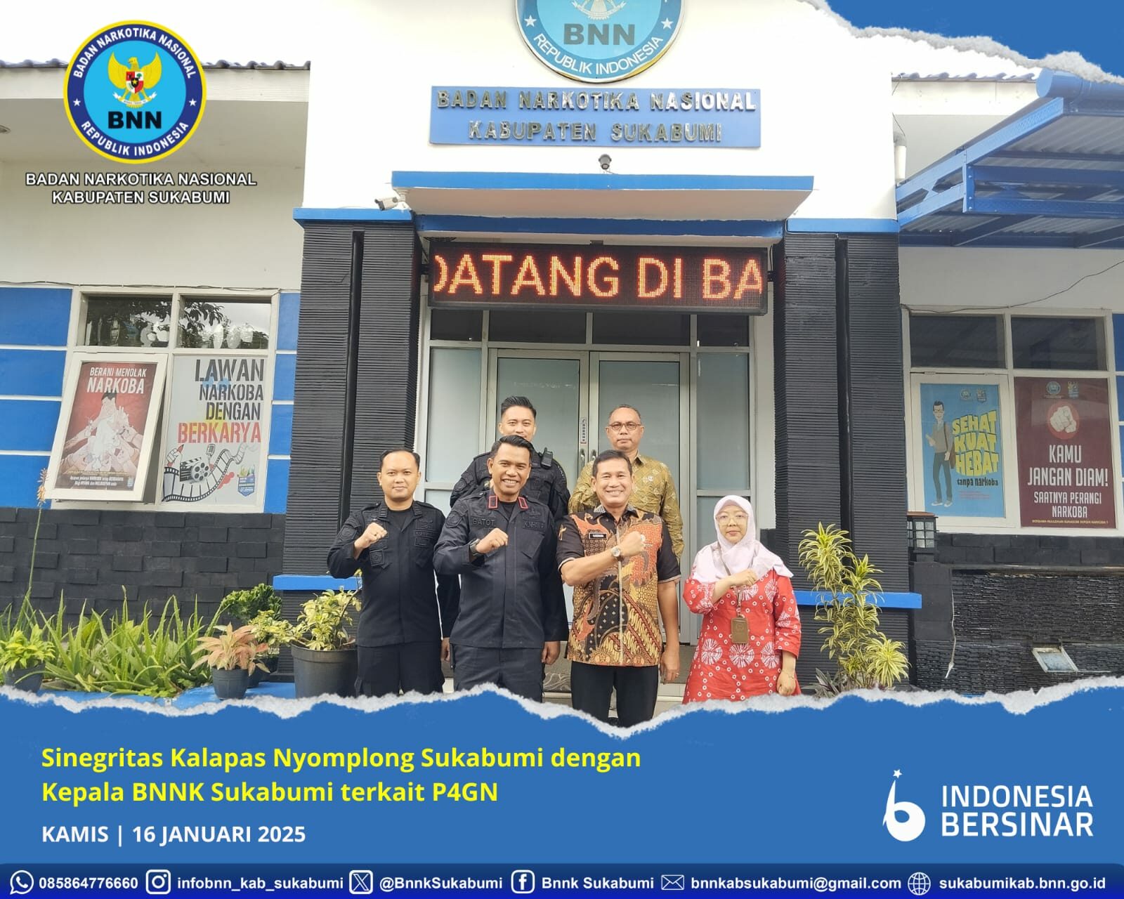SINEGRITAS DAN KOLABORASI DENGAN KALAPAS NYOMPLONG SUKABUMI TERKAIT PROGRAM P4GN SINEGRITAS DAN KOLABORASI DENGAN KALAPAS NYOMPLONG SUKABUMI TERKAIT PROGRAM P4GN