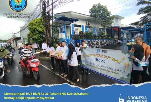 DALAM RANGKA MEMPERINGATI HUT BNN KE 23 TH, BNNK SUKABUMI GELAR BERBAGI TAKJIL