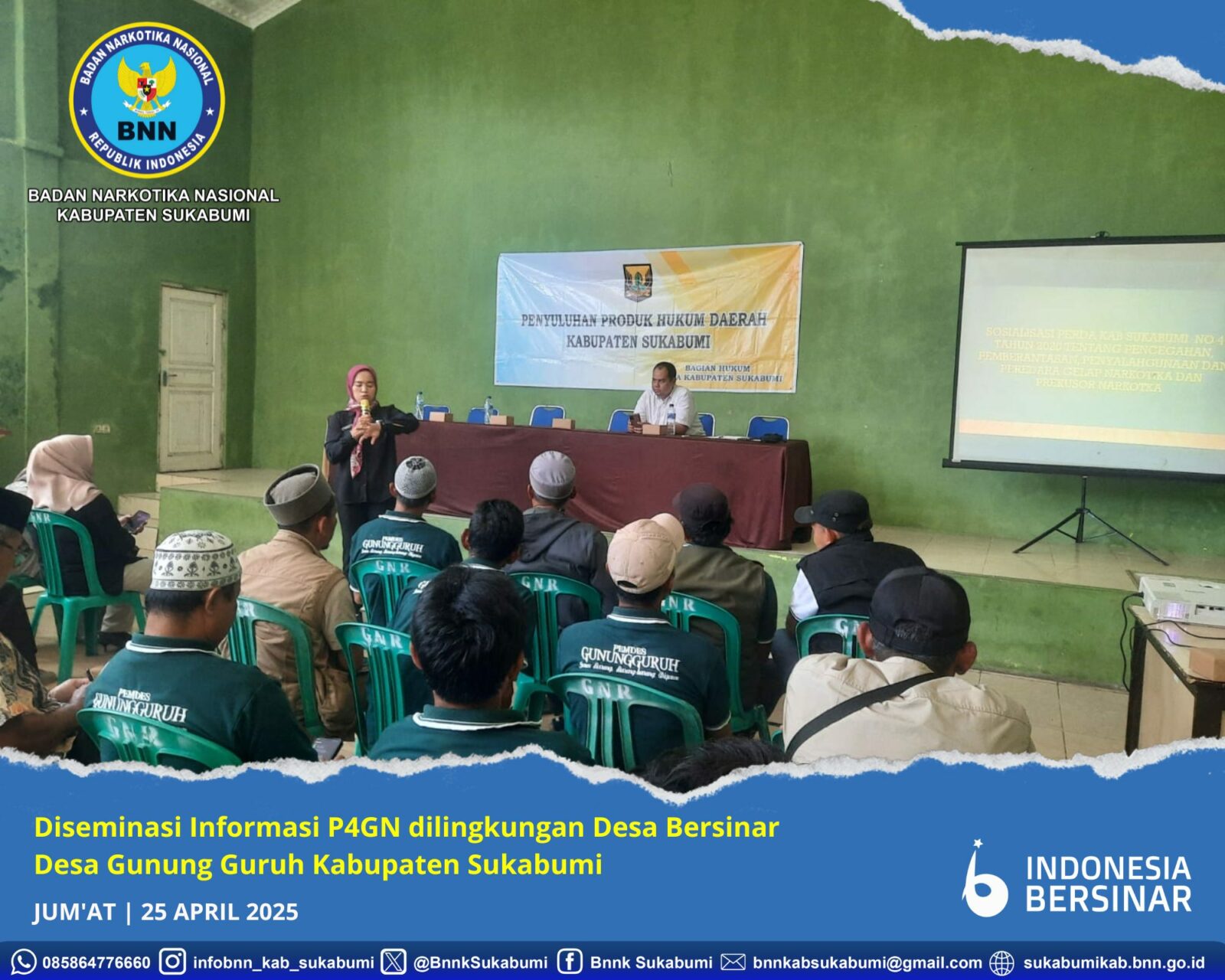 KEGIATAN DISEMINASI INFORMASI P4GN DILINGKUNGAN DESA