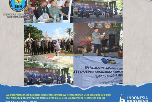 KOMITMEN BNNK SUKABUMI, WUJUDKAN DESA PESISIR BERSINAR MELALUI DEKLARASI ANTI NARKOBA KEPADA NELAYAN